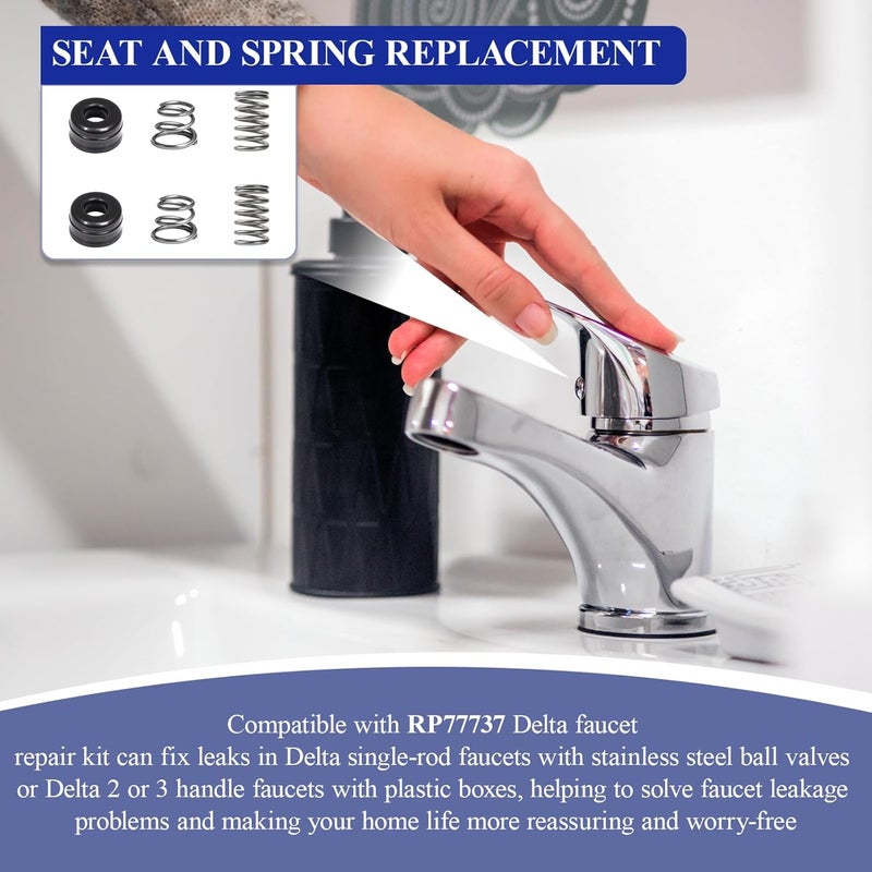 Javiix RP77737 Faucet seat and spring kit for Delta shower cartridge - Image 3